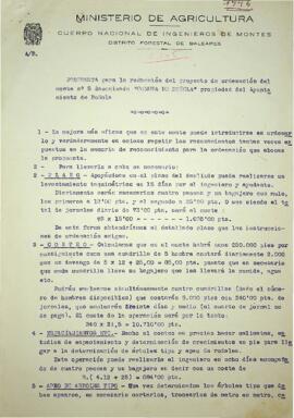 Propuesta para la redacción del proyecto de ordenación del monte n.º  5 denominado "comuna d...