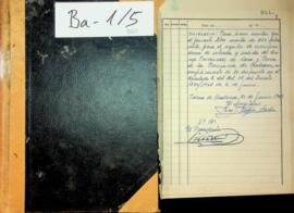 Registro de correspondencia del Consejo Provincial de Caza y Pesca de la Provincia de Baleares