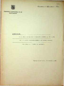 Plan anual de mejoras a realizar durante el año 1986 en los Montes pertenecientes a Entidades Loc...