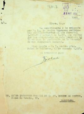 Agregación a la memoria anual de la inspección de Montes. Distrito Forestal de Baleares. Año 1957