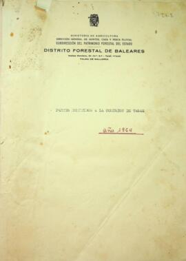 Partes remitidos a la comisión de tasas año 1964