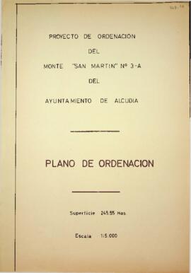 Plano de ordenación Proyecto de ordenación del Monte "San Martín" nº3 - A del Ayuntamie...