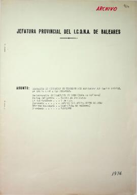 Expediente de ocupación de terrenos por ampliación del camino vecinal nº111 de Muro a Can Picafort