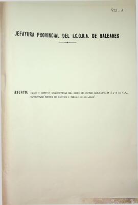 Portada. Plano y memoria descriptivas del grupo de montes ordenados nº 8 y 9 de U.P., denominado ...