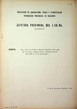 Plan anual de mejoras a realizar durante el año 1985 en los Montes pertenecientes a Entidades Loc...