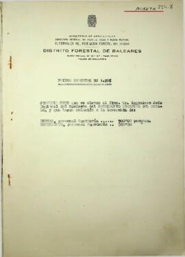 Primer semestre de 1965. Dietas y movimiento de personal de guarderia