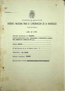Proyecto /propuesta para explanación y adaptación de camino para vehiculos a motor en 700 m.l mon...
