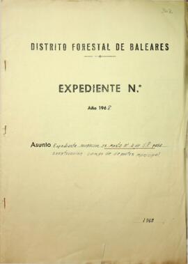 Expediente ocupación en monte nº4 de UP para construcción campo de deportes municipal