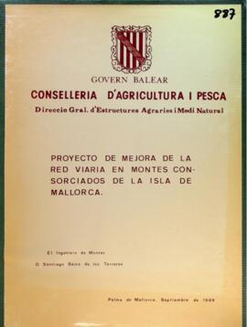 Proyecto de mejora de la red viaria en montes consorciados de la isla de Mallorca