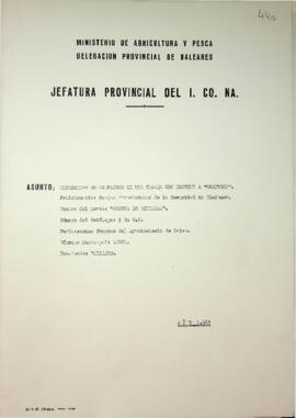 Expediente de ocupación de una caseta con destino a "Oratorio" en "Comuna de Binia...