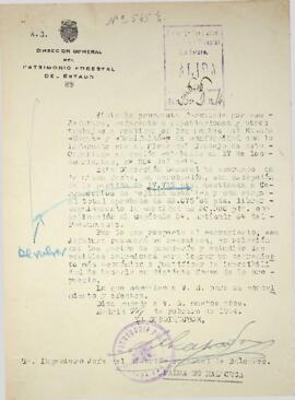 Patrimonio forestal del estado montes "Manut y Benifaldó" trabajos a realizar en 1944; ...