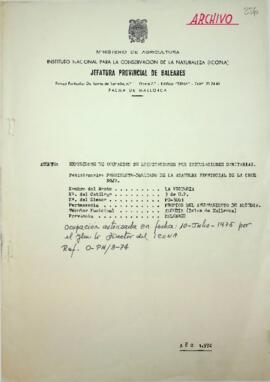Expediente de ocupación de edificaciones por instalaciones sanitarias