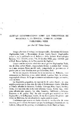 Algunas consideraciones sobre los embiopteros de Mallorca y, en especial, sobre el género Haploem...