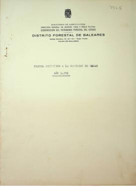 Partes remitidos a la comisión de tasas año 1962