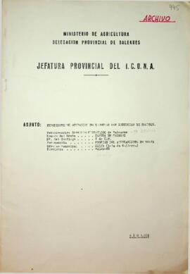 Expediente de ocupación de terrenos por ejecución de sondeos