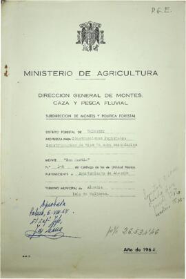 Propuesta para construcciones forestales , construcción de vías de saca secundarias "San Mar...