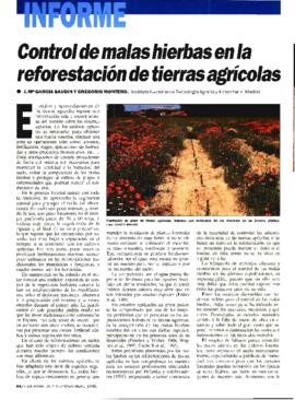 Malas hierbas en la forestación de tierras agrícolas