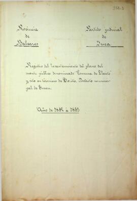 Registro del levantamiento del plano del Monte Público denominado "Comuna de Llorito" y...