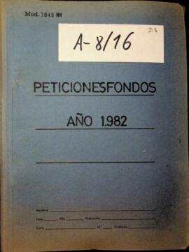 Petició de fons a l'Estat 1982