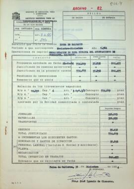 Servicio que rinde la cuenta Icona de Baleares. Ornamentación de zona pública del ayuntamiento de...