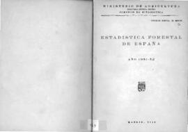 Estadística forestal correspondiente al año 1951-52