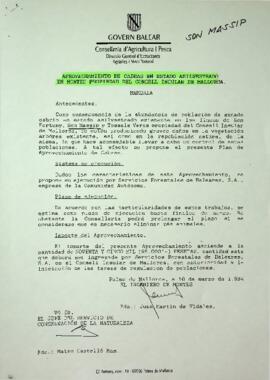 Aprovechamiento de cabras en estado asilvestrado en montes propiedad del Consell Insular de Mallorca