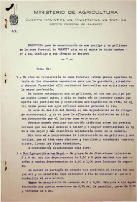 Propuesta para la construcción de una pocilga y un gallinero en la casa forestal de "Manut&q...