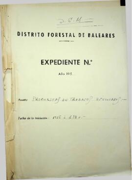 Propuestas de trabajos ejecutados 1936-1940