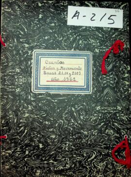 Cuentas, dietas y movimiento Tasas 21.14 y 21.3 1961
