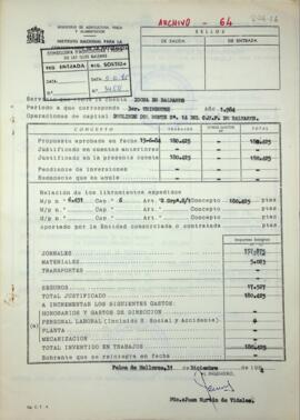 Servicio que rinde la cuenta Icona de Baleares. Deslinde del monte nº14 de C.U.P. de Baleares