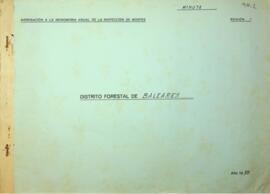 Agregación a la memoria anual de la inspección de Montes. Distrito Forestal de Baleares. Año 1959
