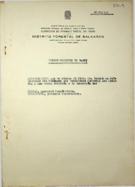 Primer semestre de 1965. Dietas y movimiento personal facultativo