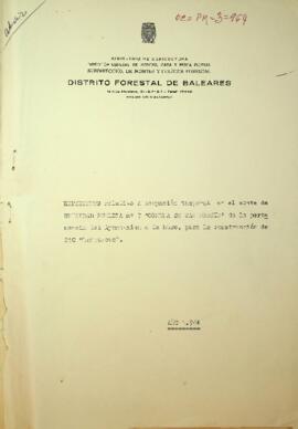 Expediente relativo a ocupación temporal en el monte de U.P. nº7 "Comuna de San Martín"...