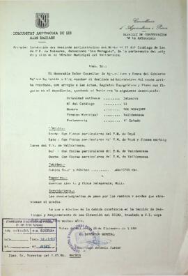 Aprobación del deslinde administrativo del Monte nº11 del Catálogo de los de U.P. de Baleares, de...