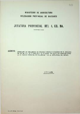 Expediente de declaración de utilidad pública e inclusión en el catálogo de los de U.P. de la pro...