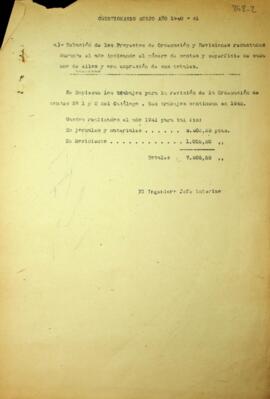 Estadística de producción en los Montes de Utilidad Pública. Año 1940-41