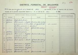 Partes de los guardas forestales 1970-3
