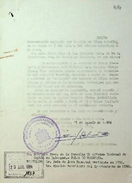 Corta de ramas y matorral al "callejón" por tendido de línea telefónica al margen de la...
