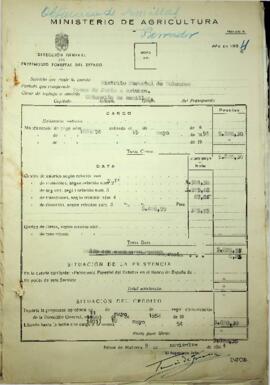 Obtención de semilla "Cupressus arizonica" 1954