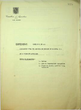 Liquidación final por renúncia de Portland de Mallorca, S.A. de la ocupación autorizada