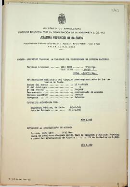 Ocupación temporal de terrenos por necesidades de defensa nacional. Cabo Gros y Cabo PInar