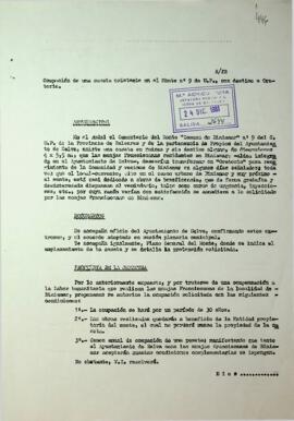 Ocupación de una caseta existente en el Monte nº 9 de U.P., con destino a Oratorio