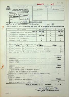 Servicio que rinde la cuenta Icona de Baleares. Deslinde del monte nº11 de C.U.P. de Palma de Mal...