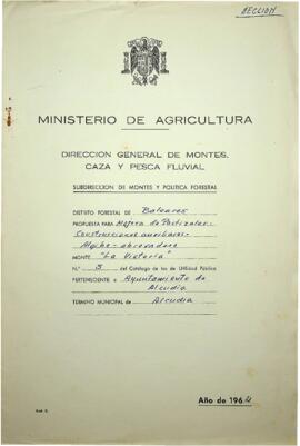 Propuesta para la mejora de pastizales construcciones auxiliares algibe -abrevadero "la Vict...