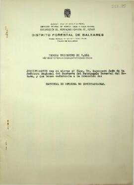 Tercer trimestre de 1963. Material de oficina no inventariable