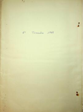 Estados de liquidación de Tasas y Honorarios. 2º trimestre 1962